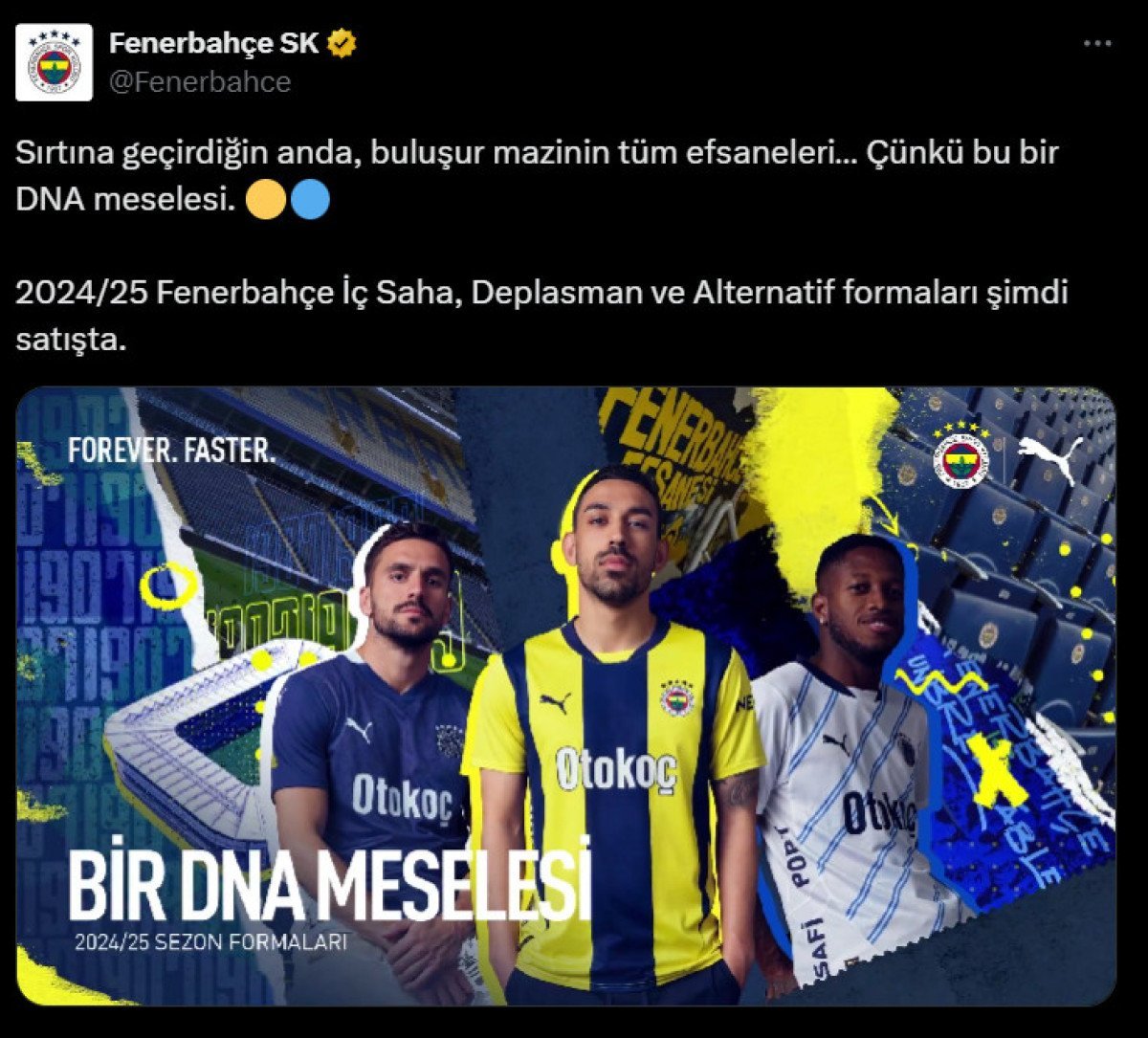 Fenerbahçe'nin yeni sezon formaları tanıtıldı