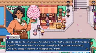 Fields of Mistria's town full of well-written characters and charming Game Boy Advance aesthetic immediately make it stand out from other cozy farm sims