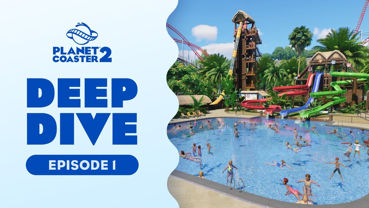 Here's a 15 minute gameplay deep dive on water parks in Planet Coaster 2