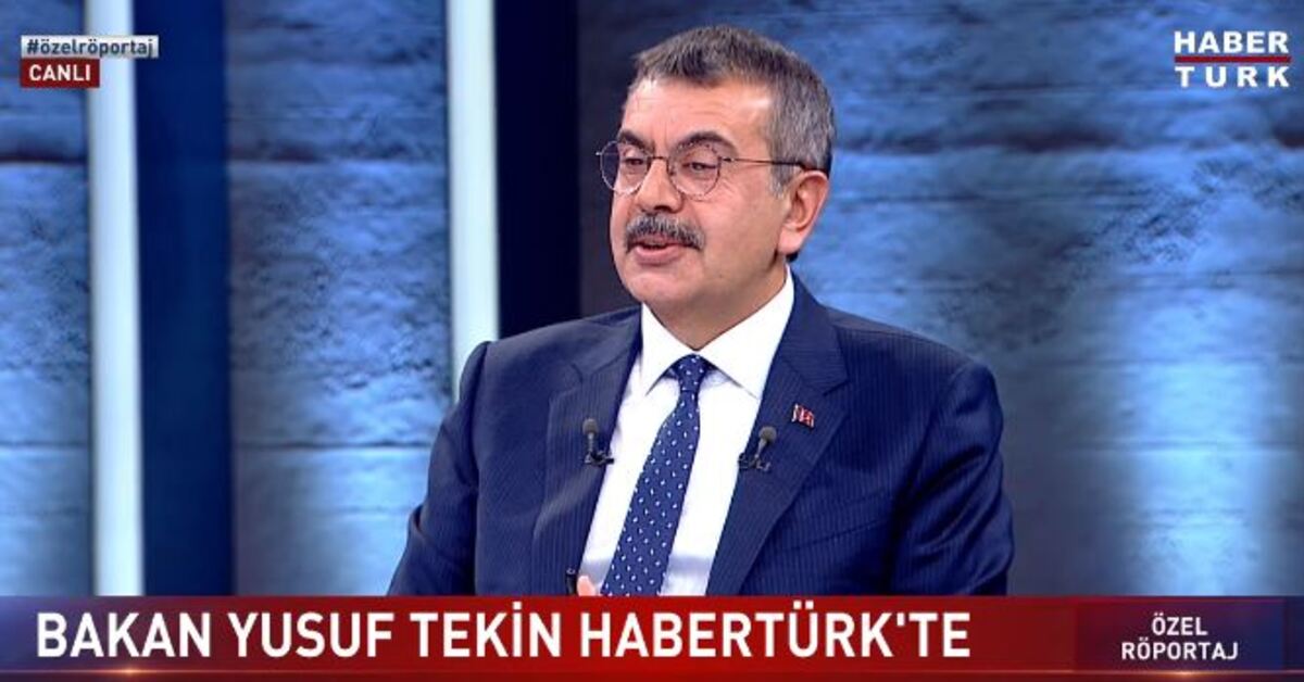 Bakan Tekin'den açıklamalar