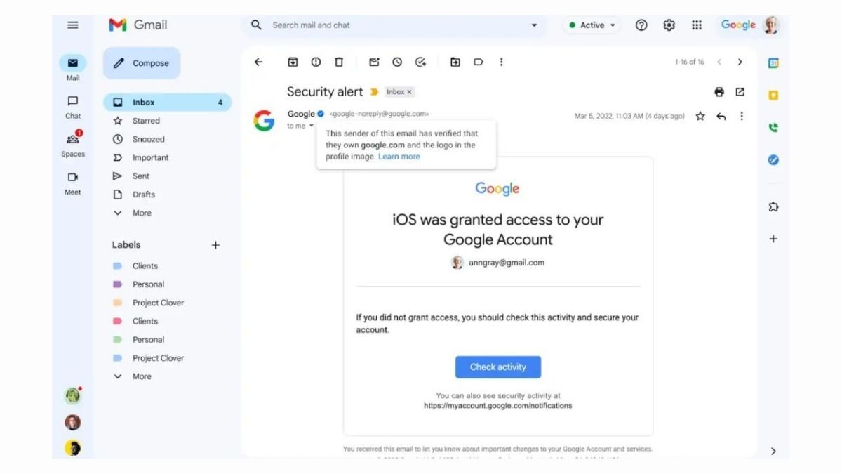 e-Posta Yoluyla Dolandırıcılığa Son: Gmail, Mavi Tik Özelliğini Android ve iOS Uygulamasına Getiriyor!