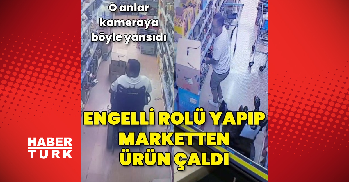 Engelli taklidi yapan hırsız kamerada