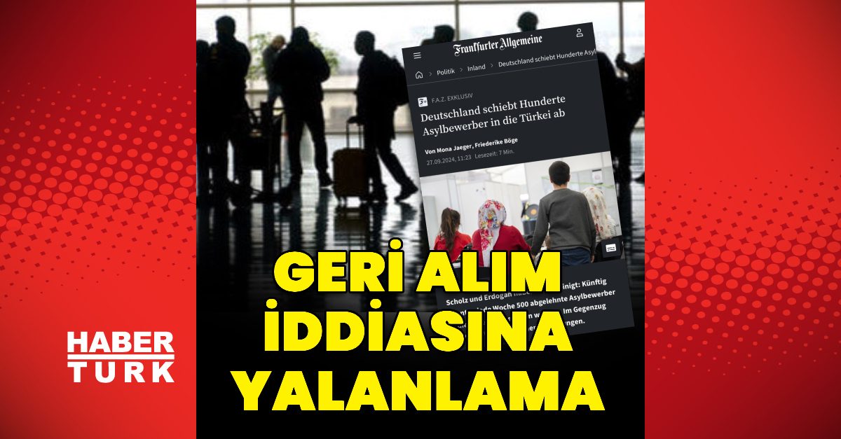 Geri alım iddiasına yalanlama