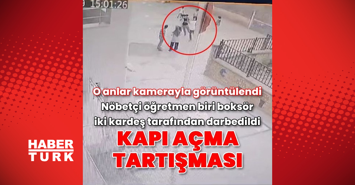 Nöbetçi öğretmen darbedildi