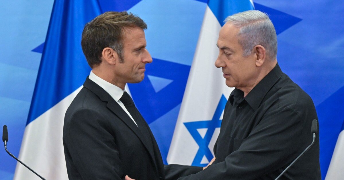 Macron ile Netanyahu "silah ambargosunu" görüştü