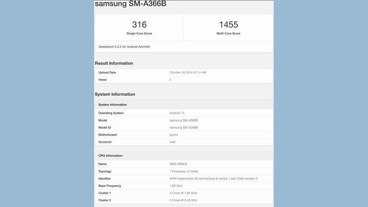 Samsung Galaxy A36'nın Özellikleri Ortaya Çıktı: Android 15 ile Gelecek!